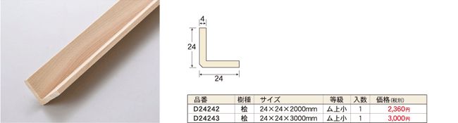 コーナー材出入隅